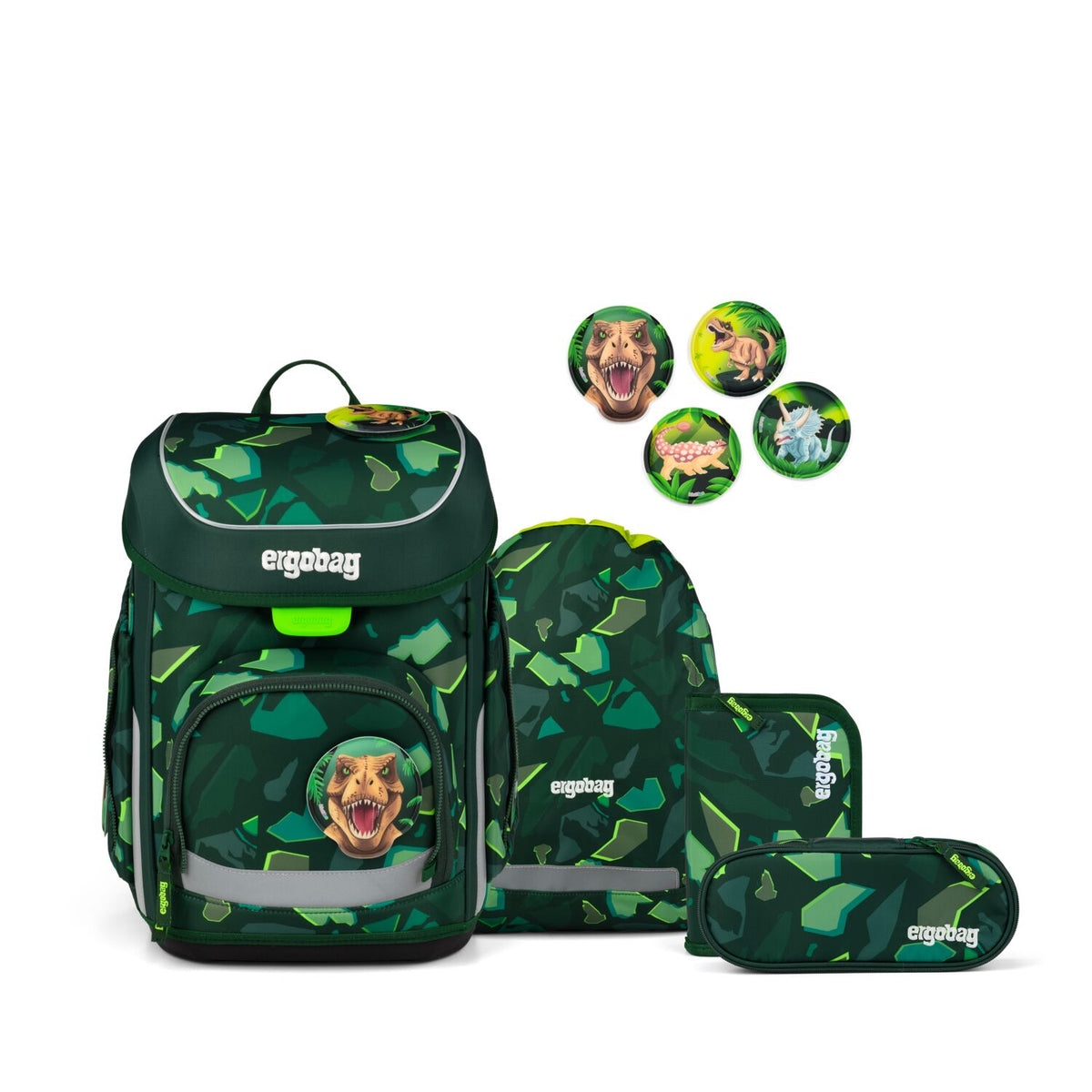Schulranzen-Set CUBO DinosauriBär 5-teilig