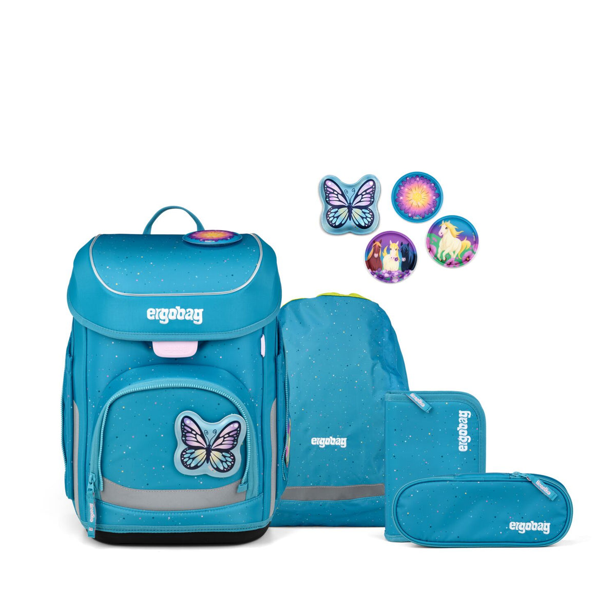 Schulranzen-Set CUBO SchmettBärling 5-teilig