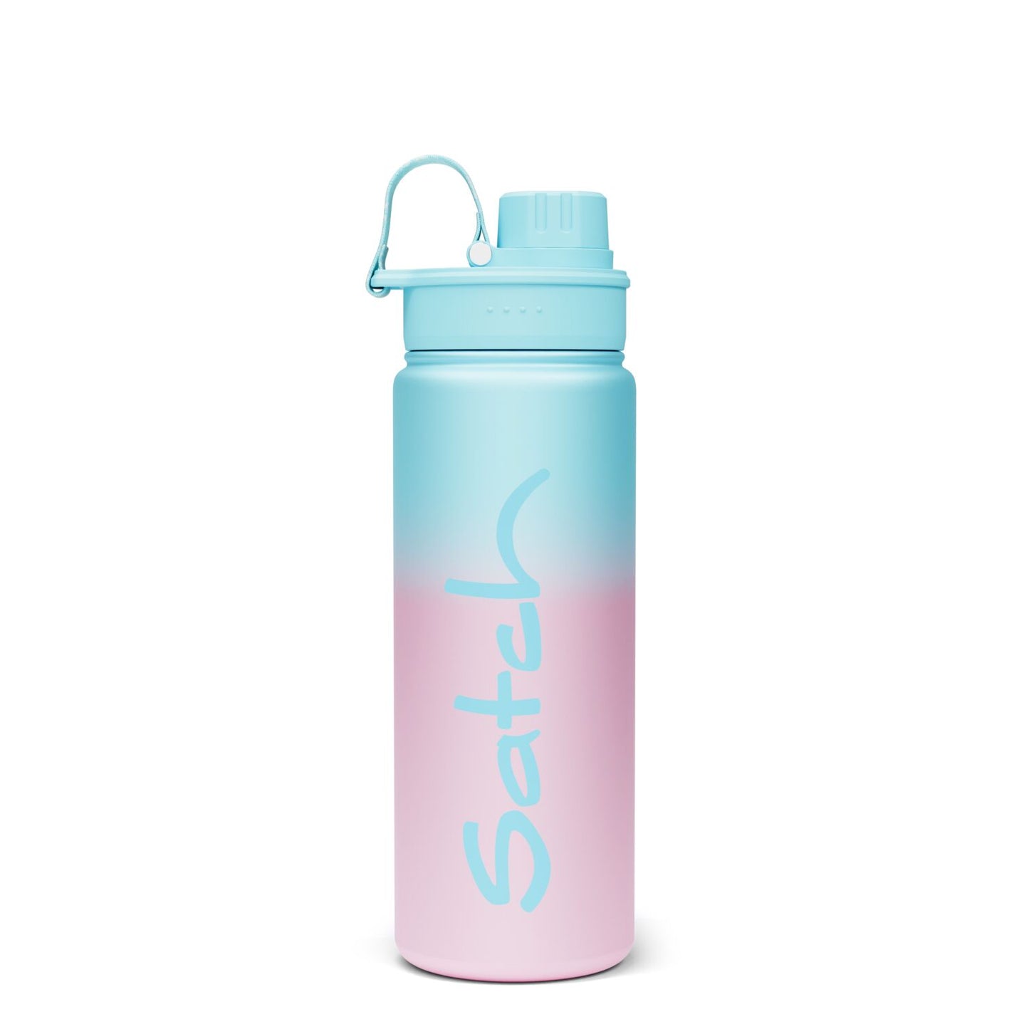 Edelstahl Trinkflasche 0,5 l Light Blue Graffiti