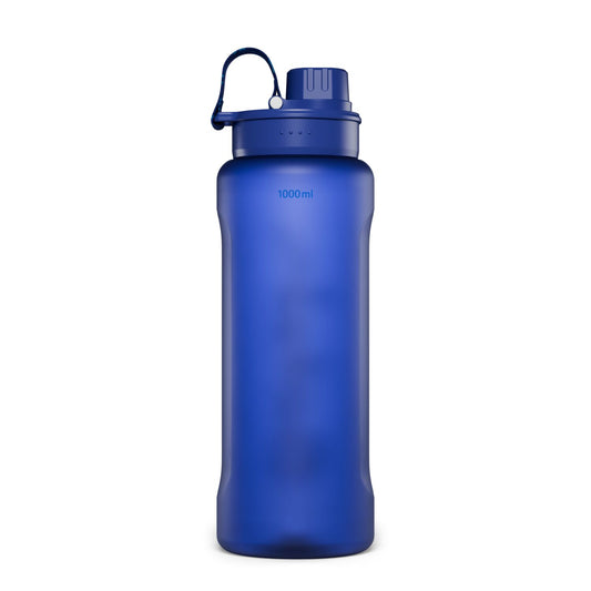 XL Kunststoff Trinkflasche Cobalt Blue, 1 Liter