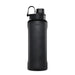 XL Kunststoff Trinkflasche Schwarz, 1 Liter