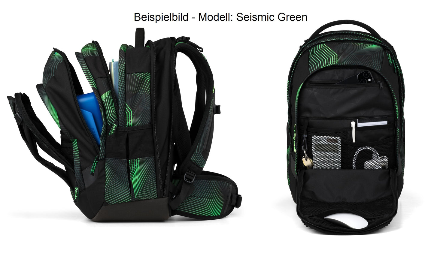 Schulrucksack-Set MATCH PLUS Blackjack 3-teilig