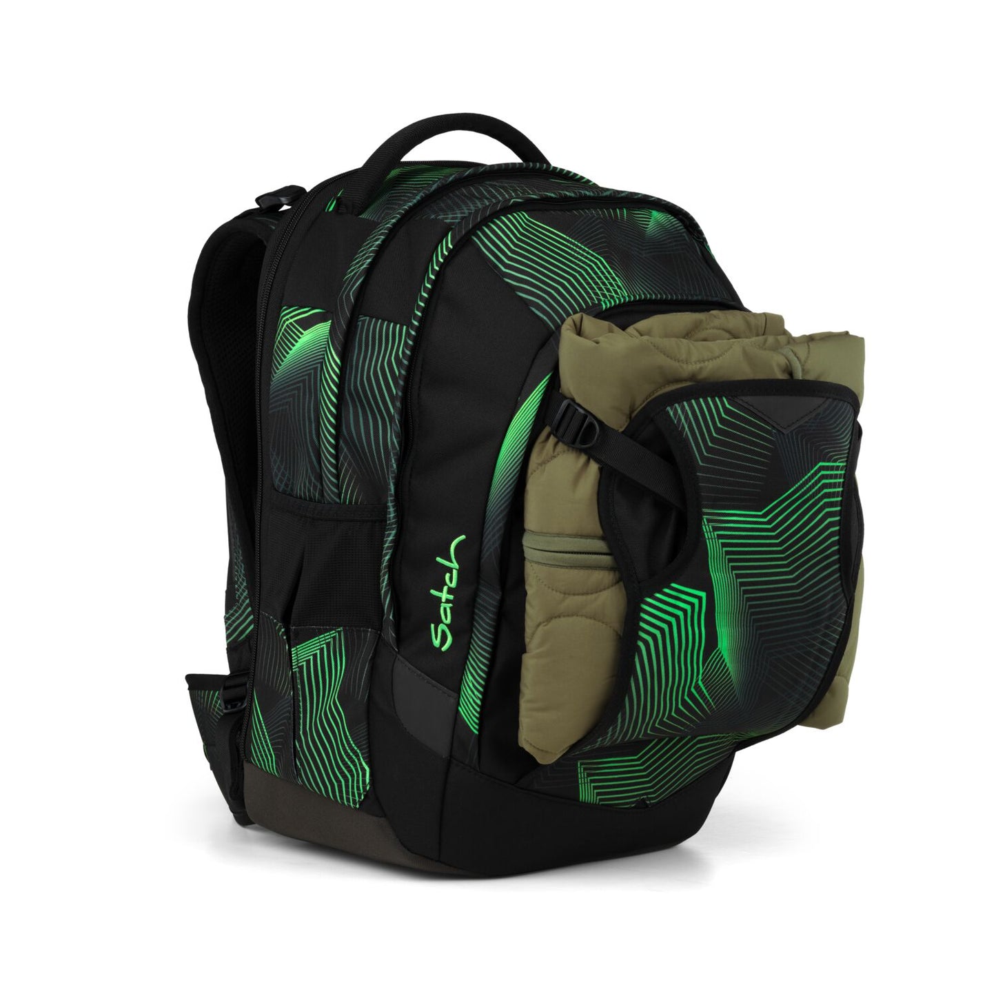 Schulrucksack-Set MATCH PLUS Seismic Green 3-teilig