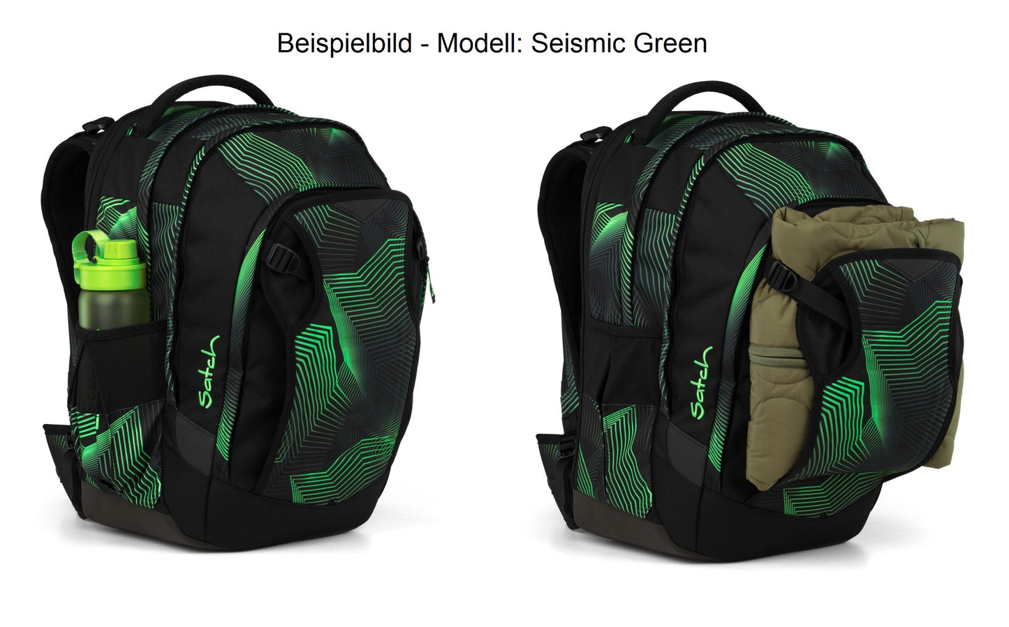 Schulrucksack-Set MATCH PLUS Blackjack 3-teilig