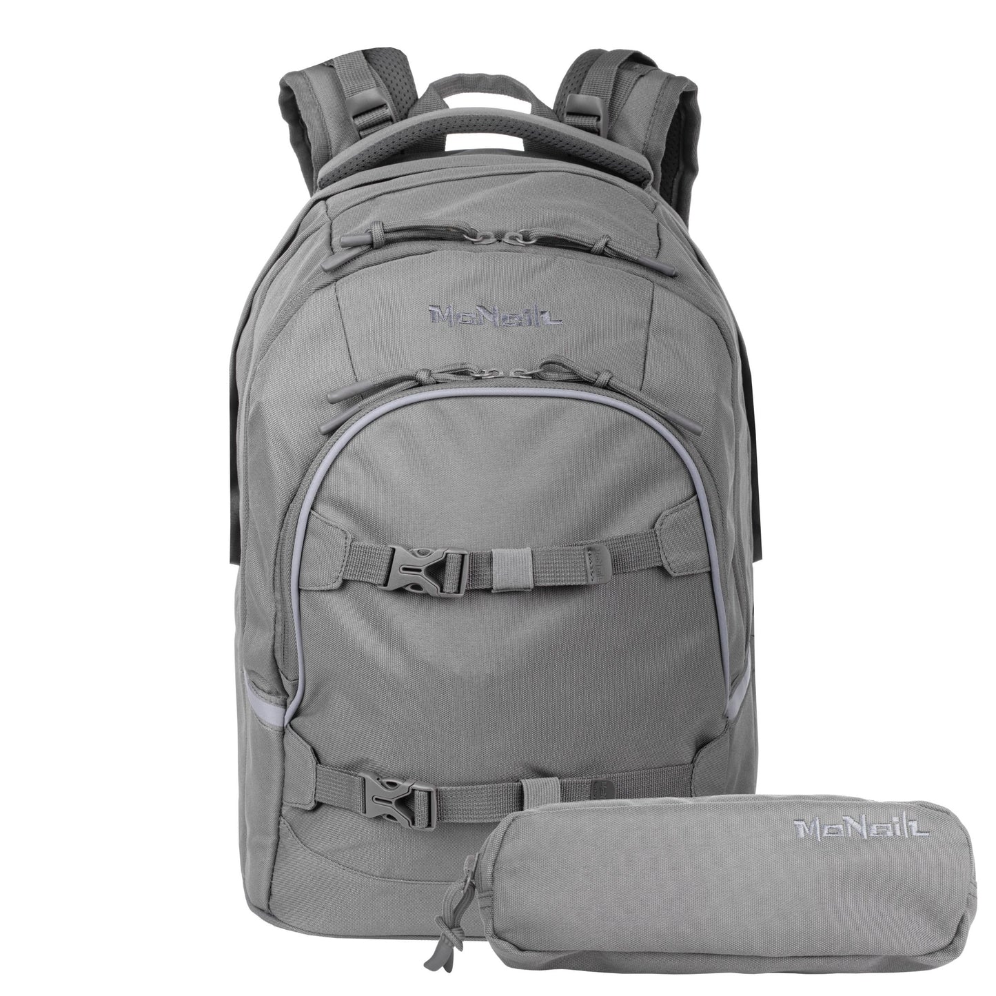 Schulrucksack MILO Grau 2-teilig