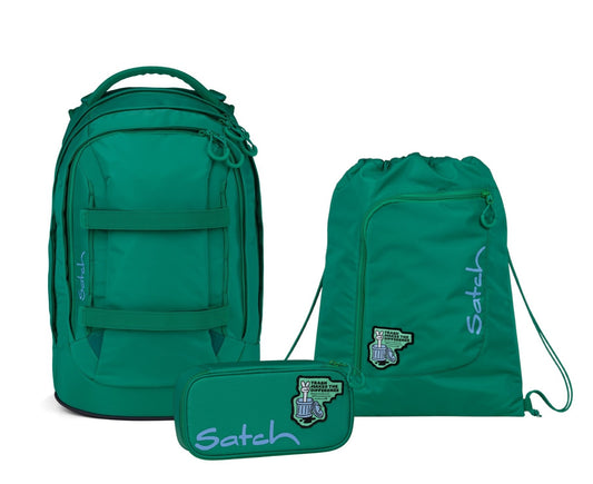 Schulrucksack PACK Fearless Green, 3-teilig