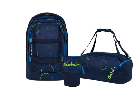 Schulrucksack-Set PACK Blue Tech 3-teilig