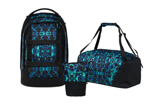 Schulrucksack-Set PACK Caleido Blue 3-teilig