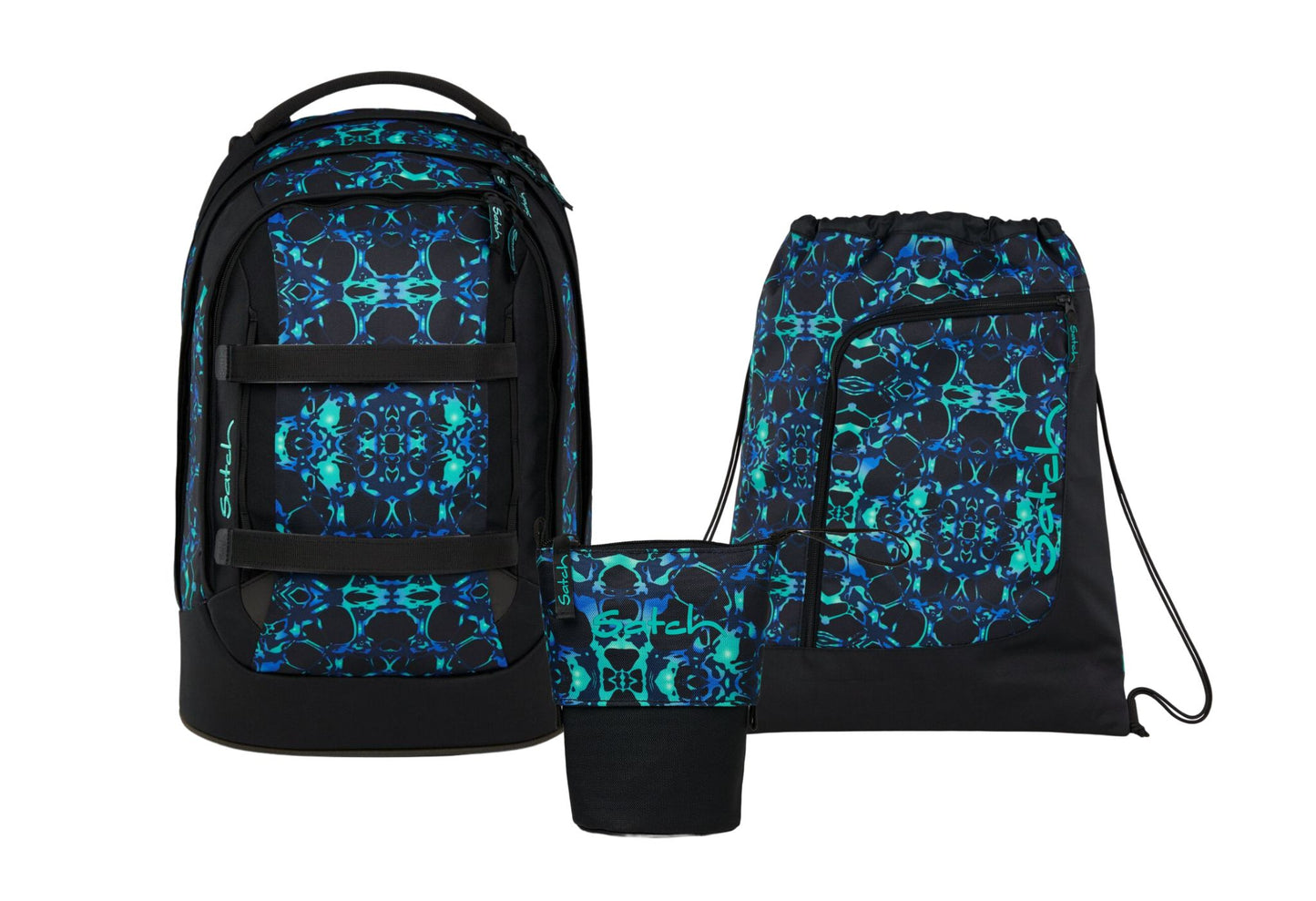 Schulrucksack-Set PACK Caleido Blue 3-teilig
