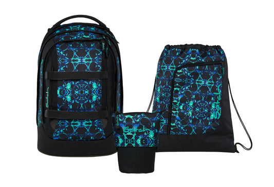Schulrucksack-Set PACK Caleido Blue 3-teilig