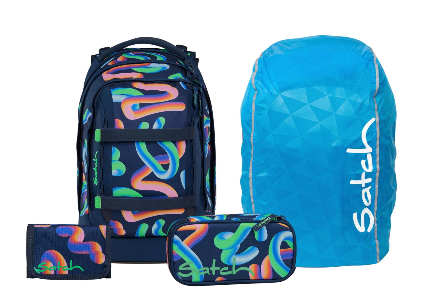 Schulrucksack-Set PACK Crazy Twist 4-teilig