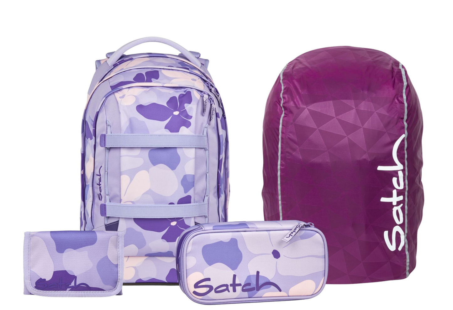 Schulrucksack-Set PACK Lilac Blossom 4-teilig