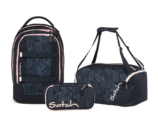Schulrucksack-Set PACK Midnight Jungle 3-teilig