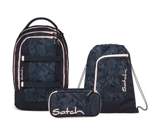 Schulrucksack-Set PACK Midnight Jungle 3-teilig