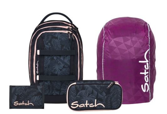 Schulrucksack-Set PACK Midnight Jungle 4-teilig