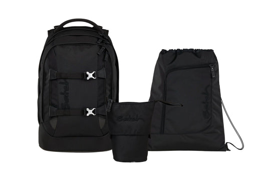 Schulrucksack-Set PACK Nordic Black 3-teilig