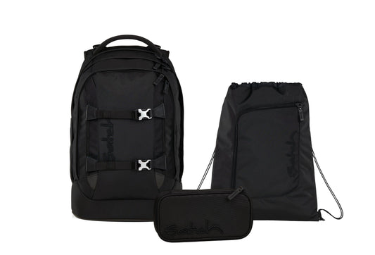 Schulrucksack-Set PACK Nordic Black 3-teilig