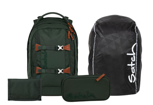Schulrucksack-Set PACK Nordic Forest Green 4-teilig