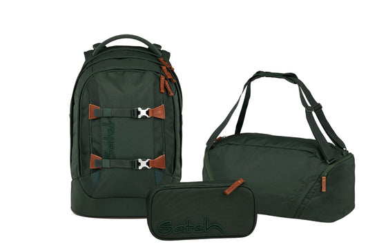 Schulrucksack-Set PACK Nordic Forest Green 3-teilig, Kollektion 2025