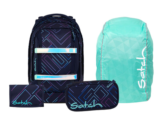 Schulrucksack-Set PACK Purple Laser 4-teilig