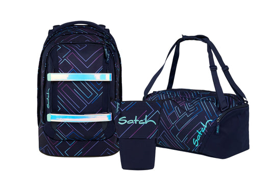 Schulrucksack-Set PACK Purple Laser 3-teilig