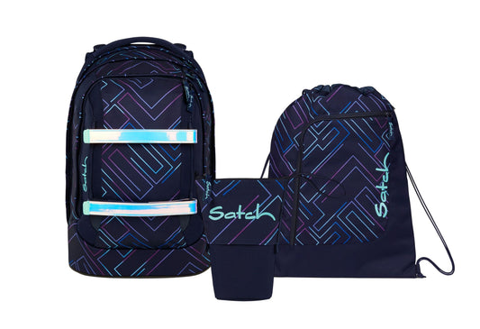 Schulrucksack-Set PACK Purple Laser 3-teilig