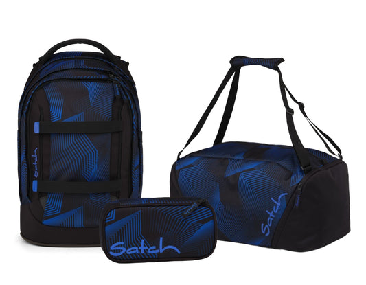 Schulrucksack-Set PACK Seismic Blue 3-teilig