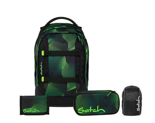 Schulrucksack-Set PACK Seismic Green 4-teilig