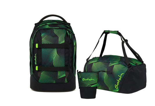 Schulrucksack-Set PACK Seismic Green 3-teilig