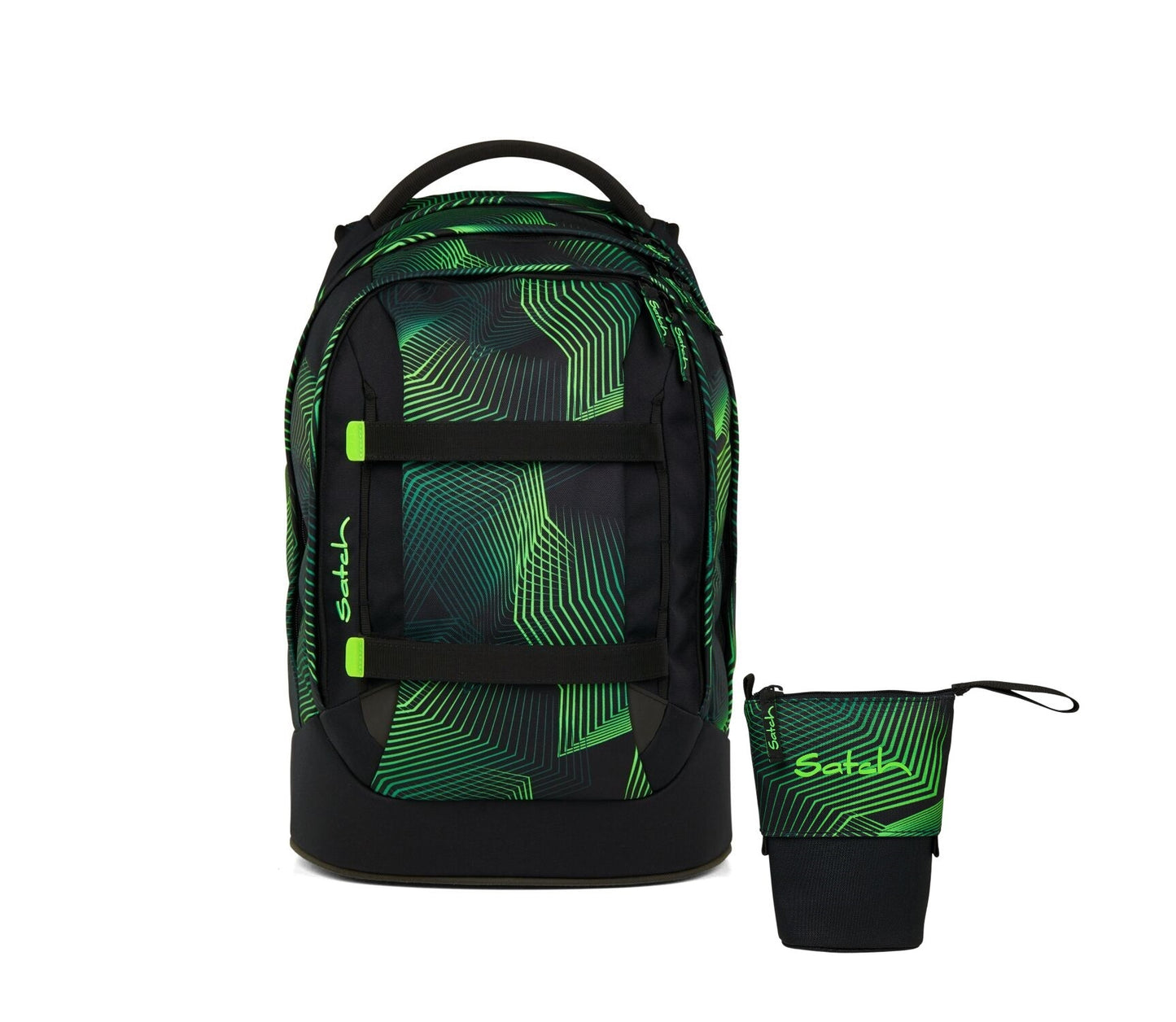 Schulrucksack-Set PACK Seismic Green 2-teilig