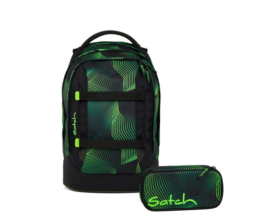 Schulrucksack-Set PACK Seismic Green 2-teilig