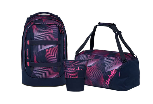 Schulrucksack-Set PACK Seismic Pink 3-teilig