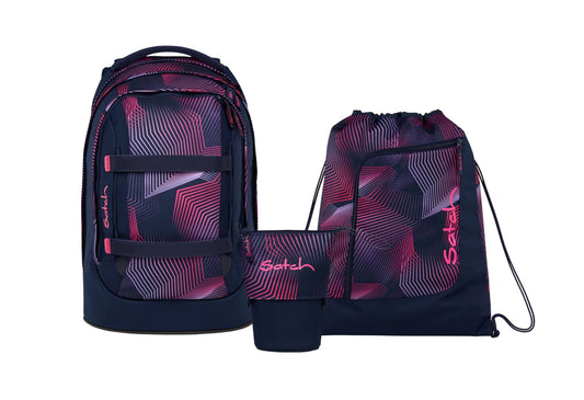Schulrucksack-Set PACK Seismic Pink 3-teilig
