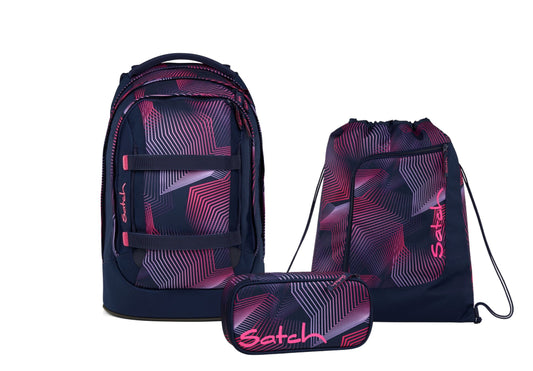 Schulrucksack-Set PACK Seismic Pink 3-teilig, Kollektion 2025