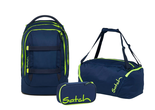 Schulrucksack-Set PACK Toxic Yellow 3-teilig, Kollektion 2025