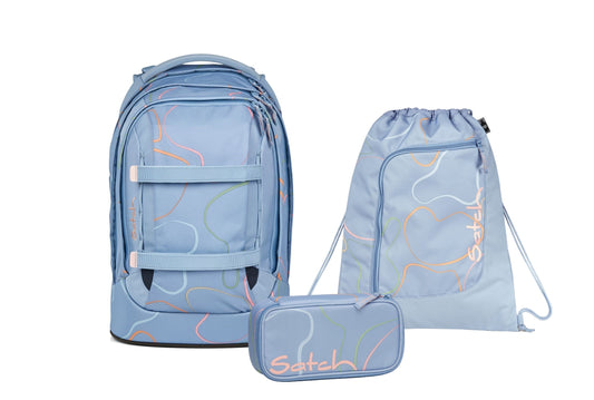 Schulrucksack-Set PACK Vivid Blue 3-teilig, Kollektion 2025