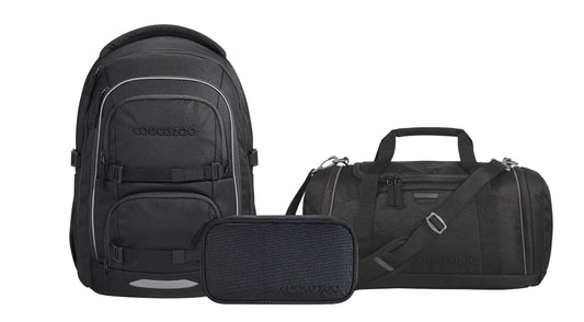 Schulrucksack-Set PORTER, Black Coal 3-teilig