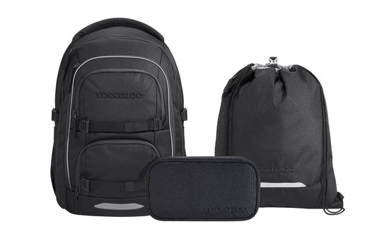 Schulrucksack-Set PORTER, Black Coal 3-teilig