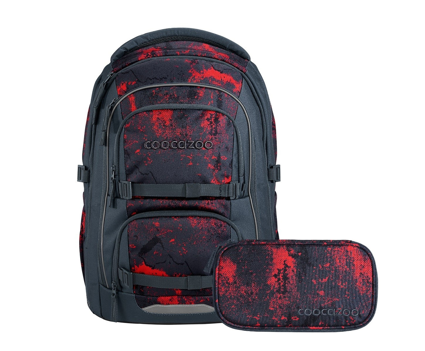 Schulrucksack-Set PORTER, Broken Black 2-teilig