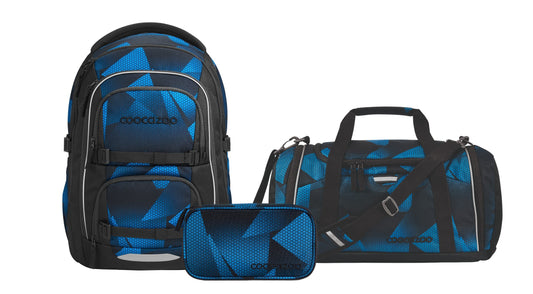 Schulrucksack-Set PORTER, Electric Ice 3-teilig