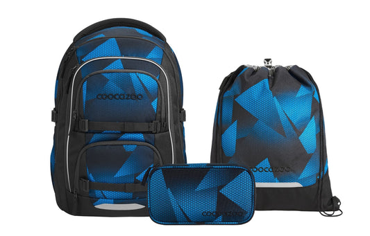 Schulrucksack-Set PORTER, Electric Ice 3-teilig