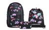 Schulrucksack-Set PORTER, Floral Artnight 3-teilig