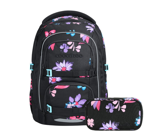 Schulrucksack-Set PORTER, Floral Artnight 2-teilig