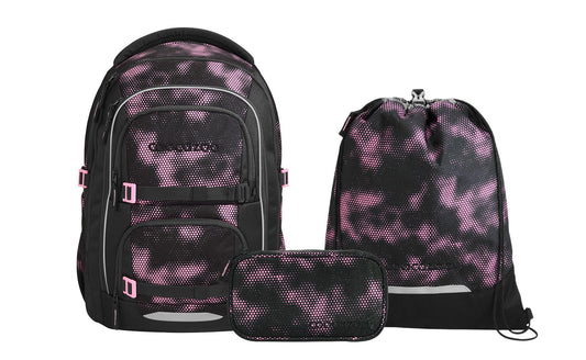 Schulrucksack-Set PORTER, Pink Illusion 3-teilig