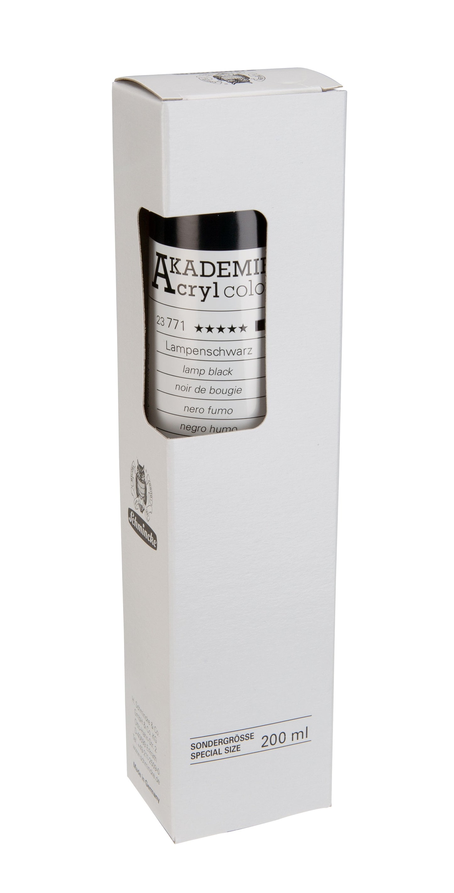 Akademie Acrylcolor 200 ml Lampenschwarz (771)