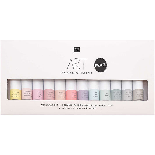 ART Acrylfarben-Set Pastell 12x12ml