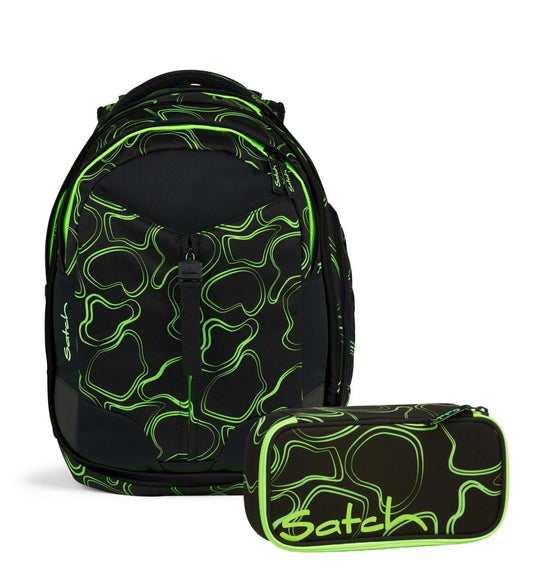 Schulrucksack-Set MATCH Green Supreme 2-teilig, Kollektion 2024