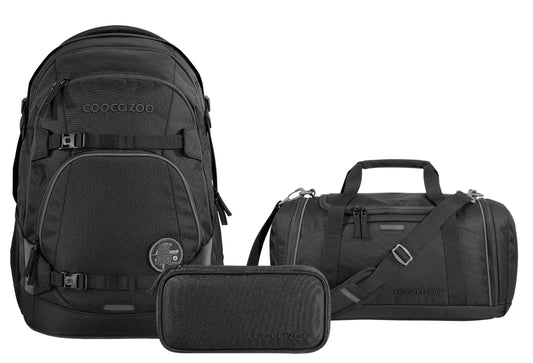 Schulrucksack-Set MATE Black Coal 3-teilig
