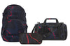 Schulrucksack-Set MATE Lava Lines 3-teilig