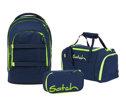 Schulrucksack-Set PACK Toxic Yellow 3-teilig, Kollektion 2023